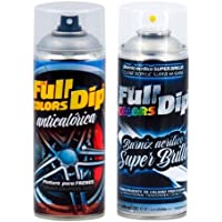 AutoFullCar - Pintura ANTICALÓRICA Acrílica Brillo Full Dip para Pinzas DE Freno - 2 x Spray 400 ml (Aluminio Brillo)